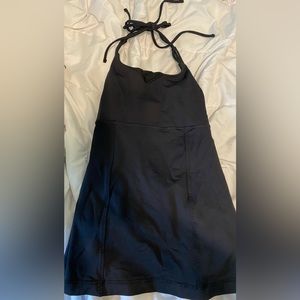 lululemon tie halter top (black)